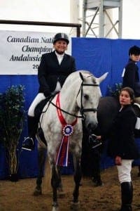 Anne riding Triana 2015 Champion
